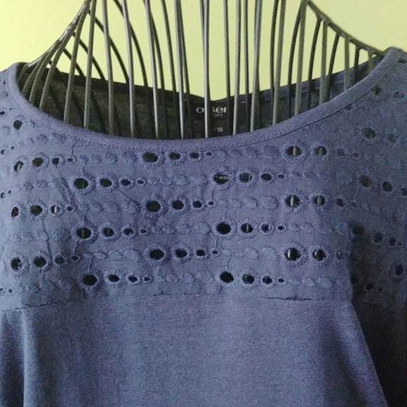 NWT "OLSEN" top, Size M, dark blue color - Picture 3 of 9
